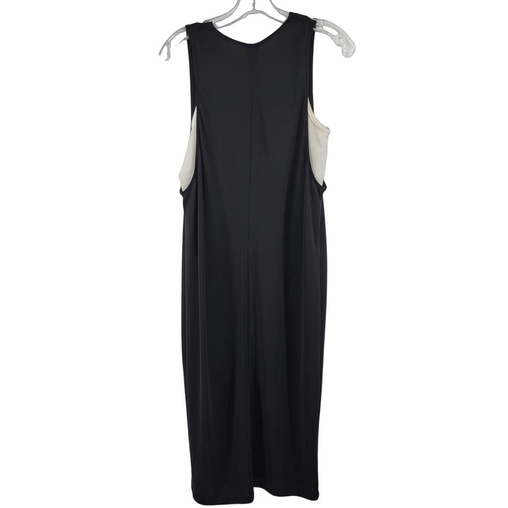 Zara W&B Collection Maxi Sheath Dress Black Small‎